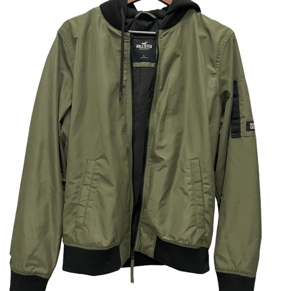 Hollister Men's Full Zip Hooded Jacket - Picture 2 of 8